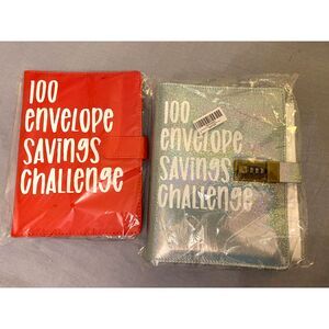 NIB Two 100 Envelope Savings Challenge Books